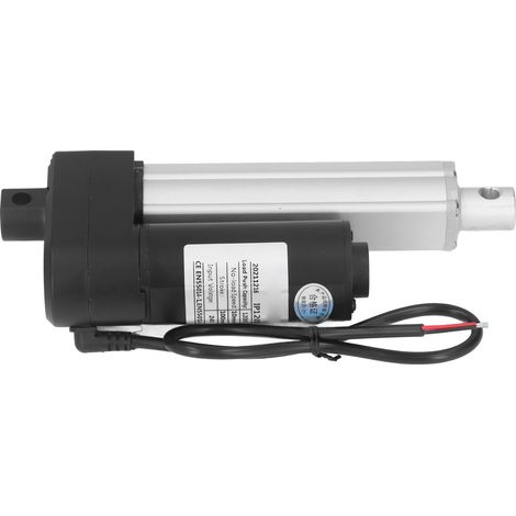Mini-Elektroantrieb 1200 N, Hochgeschwindigkeits-Linearmotor, 8 mm Öffnung, Schlitten-Gabelkopf, 100 mm/3,9 Zoll Hub, kompakter Gleichstromantrieb für den Schwerlasteinsatz. (1/5)