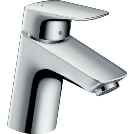 Hansgrohe Logis - Miscelatore monocomando 70 per lavabo, con sistema di scarico Push-Open, cromato 71077000 (1/3)
