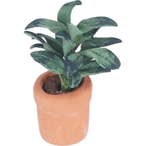 Plante artificielle miniature pour maison de poupée, échelle 1:12, décoration. (1/5)