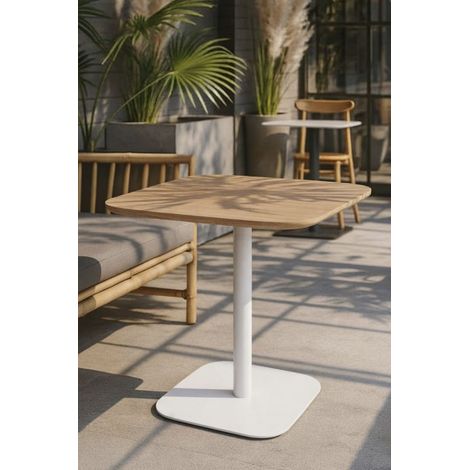 Estilo Nórdico - Mesa Sunset White 60 cm - Madera Natural (1/5)
