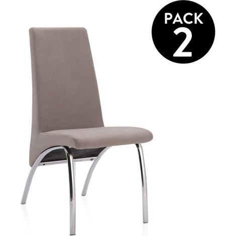 Pack 2 sillas de comedor Lise Tex Marengo 61cm (ancho) x 95cm (alto) (1/5)