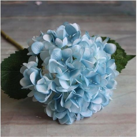 Fleurs Artificielles Hortensia Fleurs Artificielles Deco Mariage (bleu) (1/4)