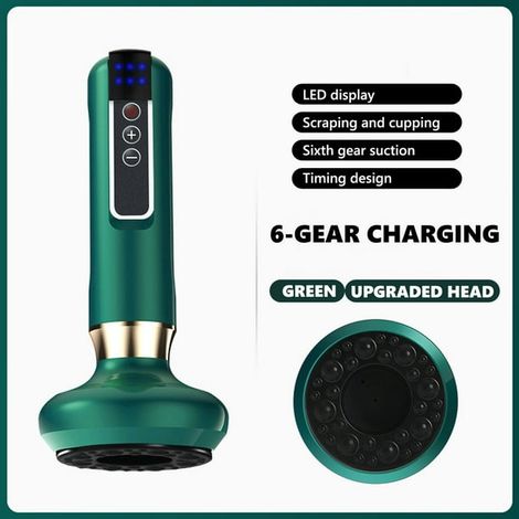 Electric Cupping Massager Vacuum Suction Cup GuaSha Anti Cellulite Beauty Health Scraping Infrared Heat Slimming Gua Sha Massage (1/4)