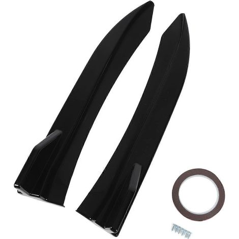 Stück Heckstoßstangen-Splitter, glänzend schwarz, Seitenspoiler für 3er BMW F30 F31 M Sport (2011 bis 2019)