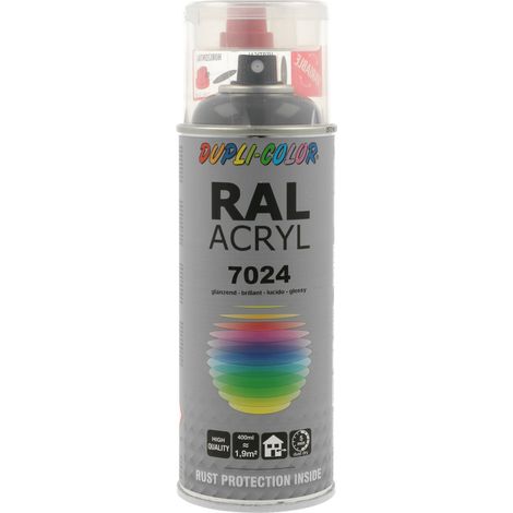 PEINTURE ACRYL RAL7024 BRILLANT 400ML DUPLI COLOR