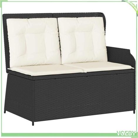 Banc de jardin inclinable - FAFEICY - 3394440 - Inclinable - Polyrotin - Coussin extérieur (1/5)