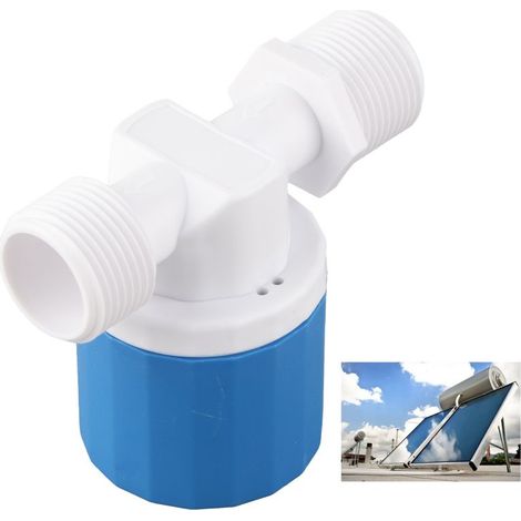 1 vanne à flotteur automatique, montage interne, pression 0,2-10 kg, température 0-70 °C, pour chauffe-eau solaire et réservoirs (1/5)