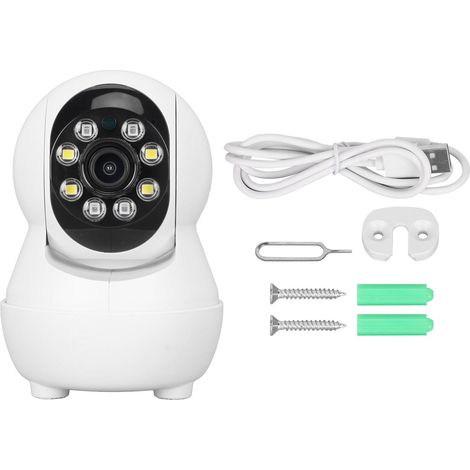 Caméra de surveillance sans fil HD 1080P W108B avec vision nocturne, intercom bidirectionnel, WiFi CCTV pour maison (1/5)