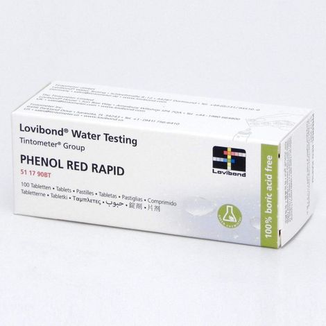 Recharges testeur pastilles pH (lot de 100) – Phénol pour analyse de l'eau de piscine – Dissolution rapide pour tests colorimétriques – Lovibond (1/5)