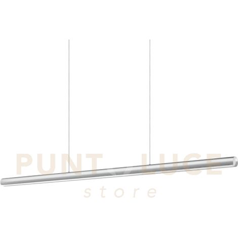 DORICA LAMPADARIO A SOSPENSIONE 140CM LED 3000K 35W 3900 lm ACCIAIO LISCIO