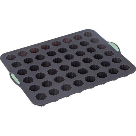 Moule en Silicone pour 48 Mini Cannelés "Silitop" - Gris, Capacité 0,93 L, Idéal pour Pâtisserie, Livraison Gratuite (1/5)
