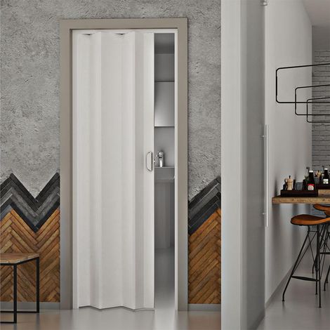 Porta a Soffietto da Interno 83x214 cm in PVC Dalia Bianca Pastello (1/3)