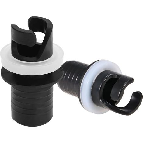 2 Pièces Adaptateur de Tuyau de Pompe à Pied pour Bateau   Adaptateur de Valve H R de Valves Gonflables, Adaptateur de Tuyau de Pompe de Kayak Gonflable, Adaptateur de Valve d'air en Plastique (1/5)