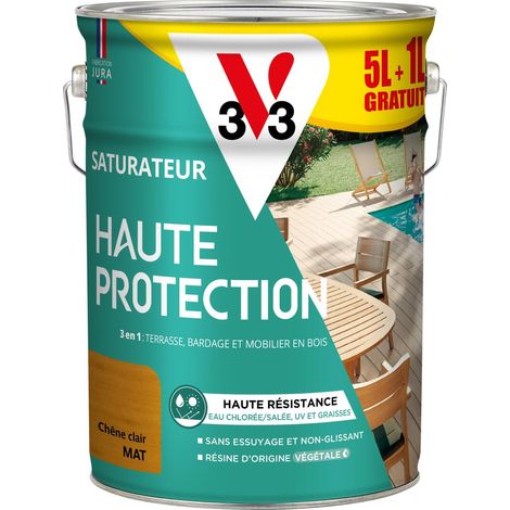 Saturateur Haute Protection Biosourcé V33 chêne clair Mat - 5L + 20% (1/5)