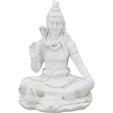 Figurine du seigneur Shiva Mini résine Feng Shui hindou Shiva idole Statue pour la décoration de table d'entrée de la maison