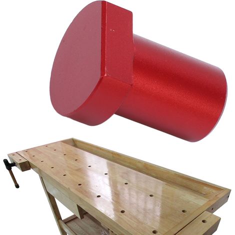 butée de table de travail du bois Φ19mm, tenon rouge (1/5)