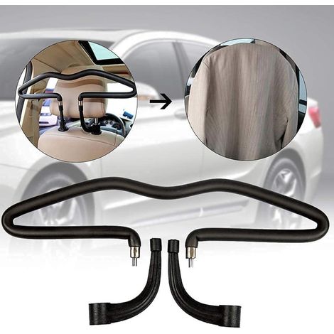 Universeller schwarzer Kleiderbügel für das Auto.