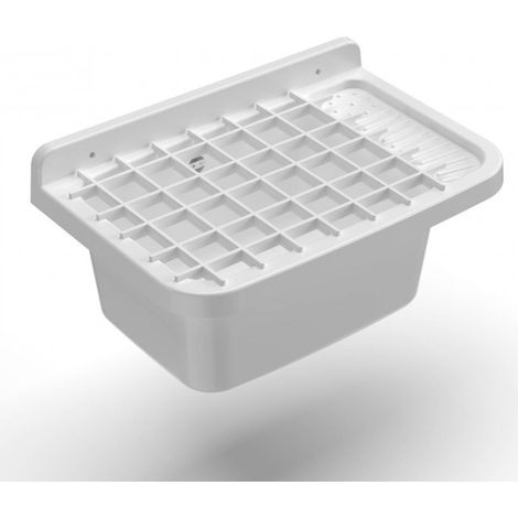 Bassins en résine 50 cm avec grille blanche - Mongardi (1/6)