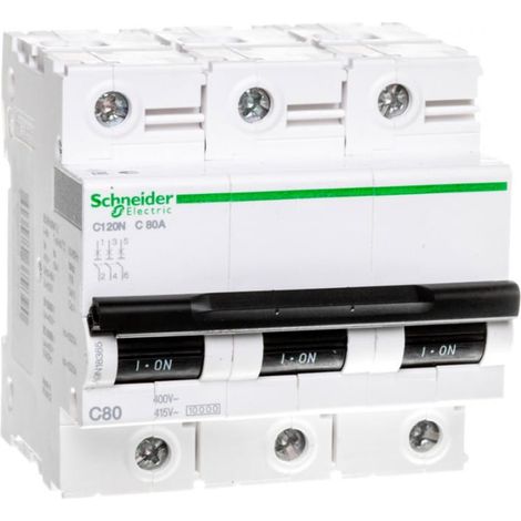 Interruttore automatico in miniatura ACTI 9 C120N 80A 3P 10000A 415V IP20