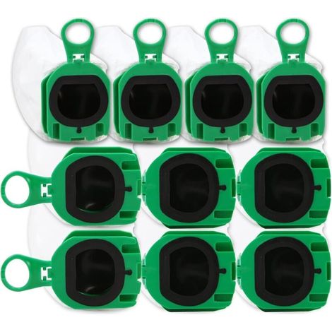 Lot de 10 Sacs D'aspirateur pour Vorwerk Kobold VB100 VB 100 FP100 FP 100 Sacs Filtrants de Qualité Supérieure pour Aspirateur Sans Filtre Kobold VB100 (1/4)