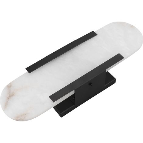 Applique murale moderne et innovante en marbre dépoli, avec culot G4, idéale pour le salon, le couloir, la chambre d'hôtel ou la salle de bain (100-240 V). (1/5)