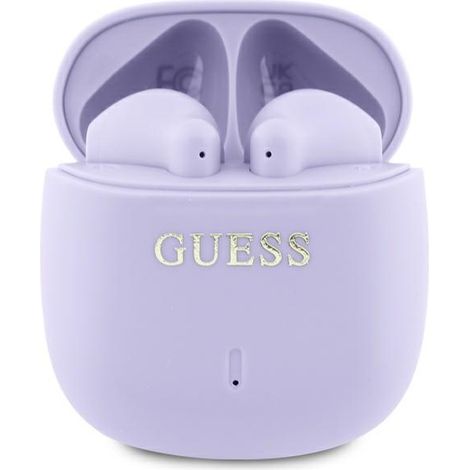 Guess TWS Bluetooth-Kopfhörer Dockingstation Lila (1/4)