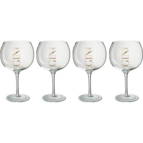 Lot de 4 Verres à Gin "Apéritif" 21cm Transparent