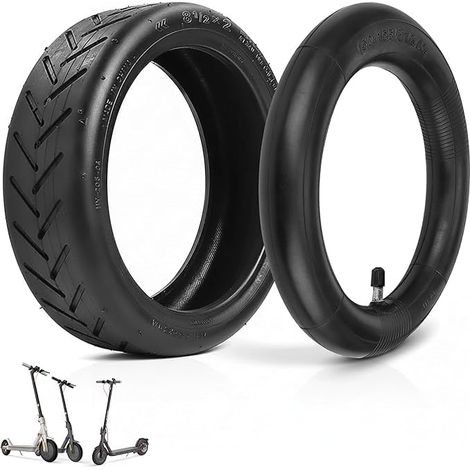 Pneu et Chambre à air 8,5 pouces, Roue 50/75-6.1, Pneu 8 1/2X2 Pour Trottinette Electrique Xiaomi M365/pro/pro2/1s/essential Et Wispeed T855 /t850(1 Pneu+1 Chambre à air) (1/5)