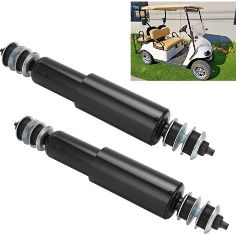 2-Piece Front and Rear Chrome Steel Shock Absorbers 76418-01 Compatible with EZGO TXT 1994+ Club Car (1/5)