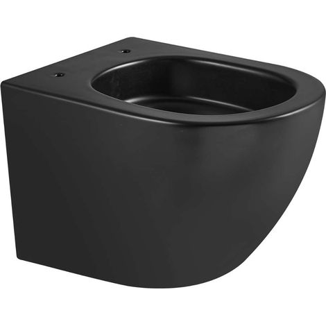 kielle Oudee - WC suspendu, Vortex Rimless+, noir mat 30102014