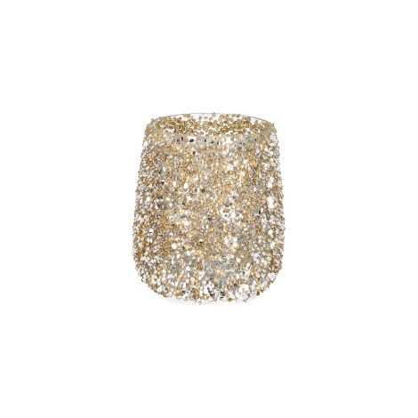 Candela Glitter Oro 10cm