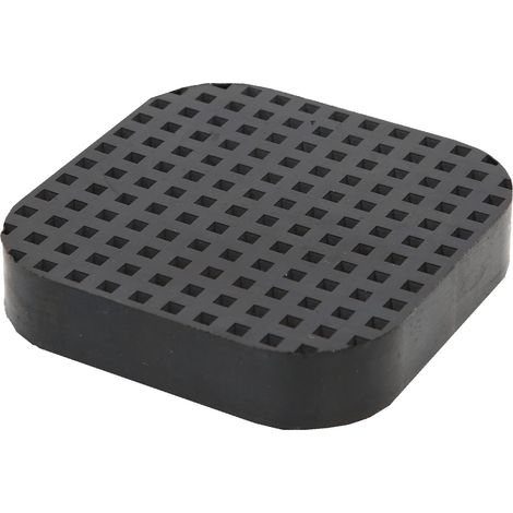 Kstools – Tapis en caoutchouc universel pour crics rouleurs – Protection antidérapante – Dimensions 120 x 120 x 25 mm – Caoutchouc plein ShA 85° (1/4)