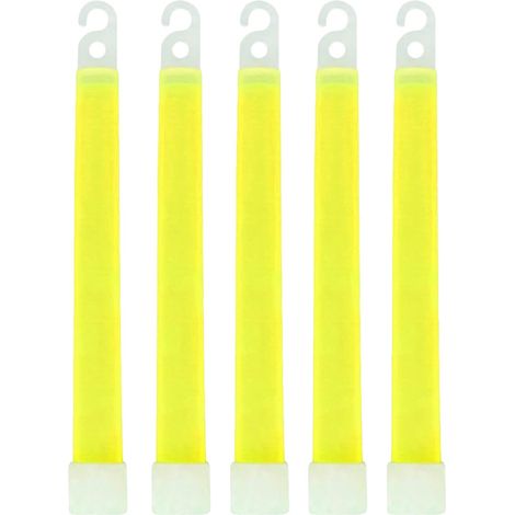 Bastoncini luminosi, per uso di emergenza all'aperto, gancio a mani libere, 5 pezzi verdi-1 (1/2)