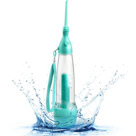 Irrigateur buccal - Modèle léger pour adultes Nettoyeur manuel pour l'entretien des gencives - Compatible avec enfants, adultes et débutants, à domicile et en voyage (1/5)