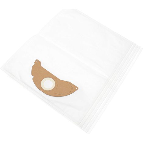vhbw 5x bolsa compatible con Kärcher SE 6.100  SE 5.100, SE6 Signature Line, SE5 aspiradora - 53 cm x 42,5 cm blanco (1/5)