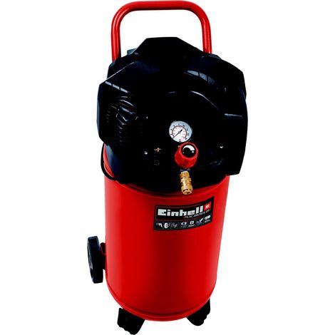 Einhell Kompressor TC-AC 200/30/8 OF (1100 W., max. 8 bar, 30 l-Tank, 200 l/min Ansaugleistung, Motordrehzahl 15000 min-1, Druckminderer, Manometer, ölfrei)