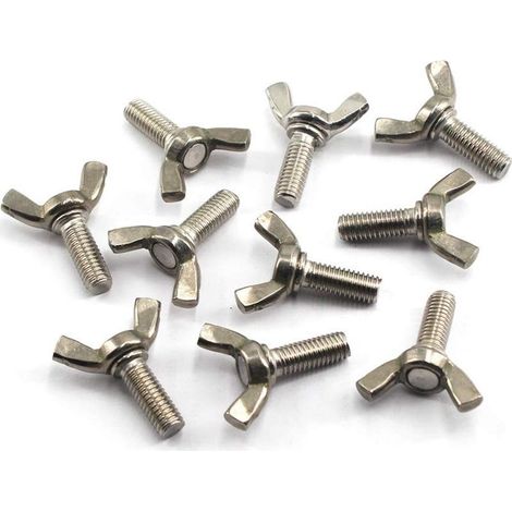 Vis à ailettes spiralées en acier inoxydable 304 M6x30 (20 pièces par paquet) (1/5)