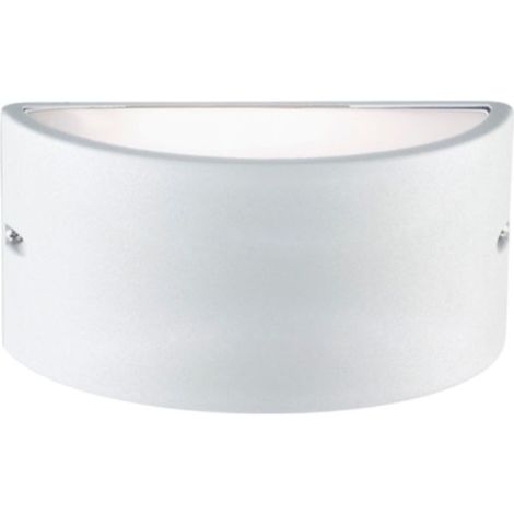 Gloupie Applique Lux da Esterno in Alluminio Bianco,Forma Arrotondata, IP44, Attacco E27, Max 60W,Illuminazione Bidirezionale (1/5)