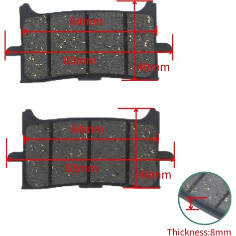 Plaquettes de frein à disque pour moto FA679 HONDA CB CBR 125 300 600 CRF 1000 1100 (1/4)