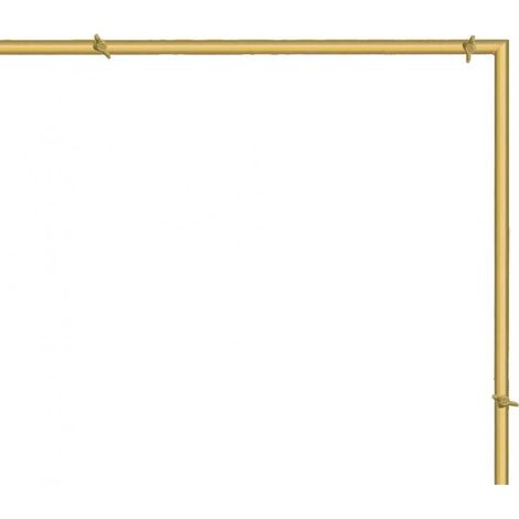 Cadre de porte en métal doré 210x210cm (1/4)