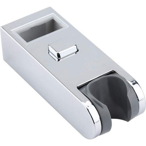 Support de Poteau de Barre de Curseur de Support de Pommeau de Douche, Chromé Hauteur Réglable Support de Tête de Rail de Barre de Curseur de Support 30x15 (1/5)