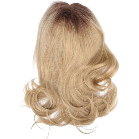 Perruque Ondulée Blonde Synthétique Résistante à la Chaleur pour Soirée ou Quotidien (1/5)