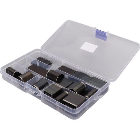 Set mit 39 Lederlochern, hochdichter Kohlenstoffstahl, dünn und scharf, Lochzange für Gürtel und Bastelarbeiten (1/5)