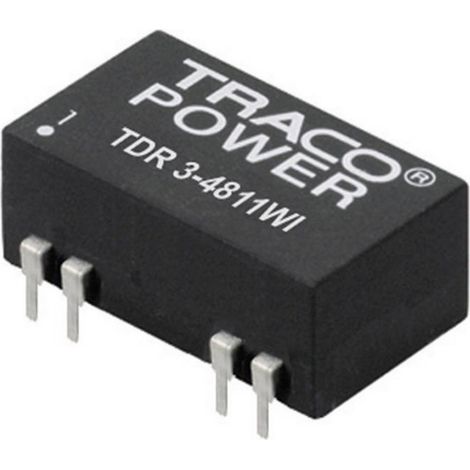 TracoPower TDR 3-1212WI Convertitore DC/DC da circuito stampato 12 V/DC 12 V/DC 250 mA 3 W Num. uscite: 1 x Contenuto 1 (1/3)