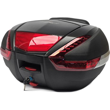 Bauletto da moto TopX 48L con schienale per 2 caschi, nuovo 2025