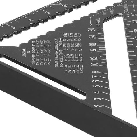 12-Zoll-Dreieck aus schwarzer Aluminiumlegierung (1/5)