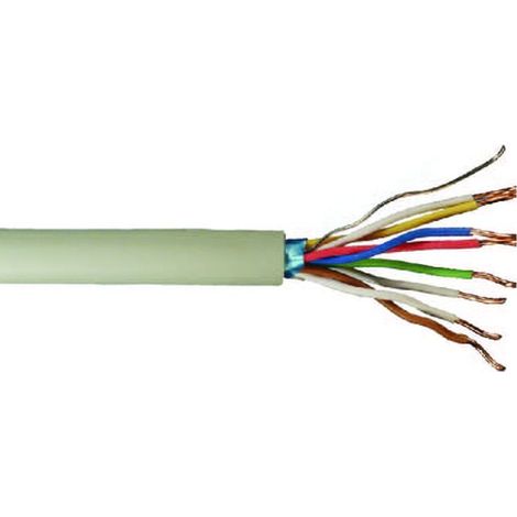 Telefonkabel JY(St)Y 4 x 2 x 0,6 - 25 Meter, grau Kabel & Leitungen