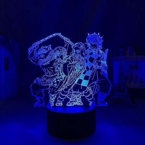 Anime-Lampe LED-Nachtlicht Demon Slayer Lampe Tanjirou Kamado Lampe Zenitsu Agatsuma Lampe Nezuko Kamado Lampe Inosuke Hashibira Lampe 3D-Lampe für Kinderbett (1/5)