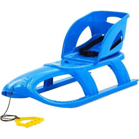 Luge avec siège, bleue, 102,5 x 40 x 23 cm, polypropylène (1/5)