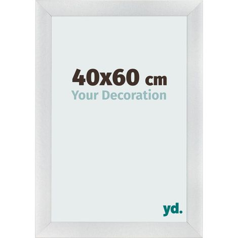 yd. - Cadre photo 40x60 - Argent Mat - MDF - Pisa (1/5)